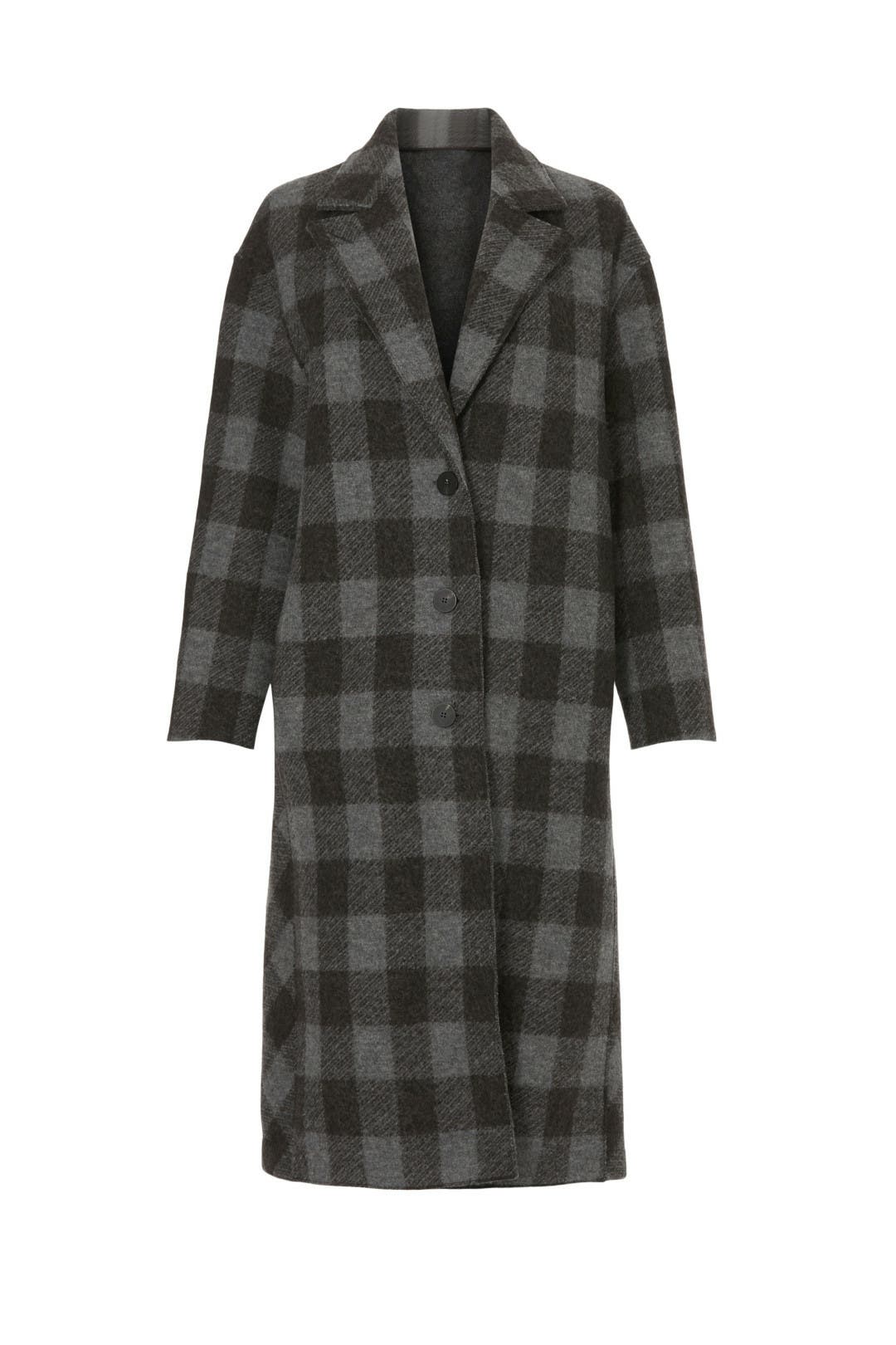 Plaid Great Coat by Harris Wharf London | Rent the Runway