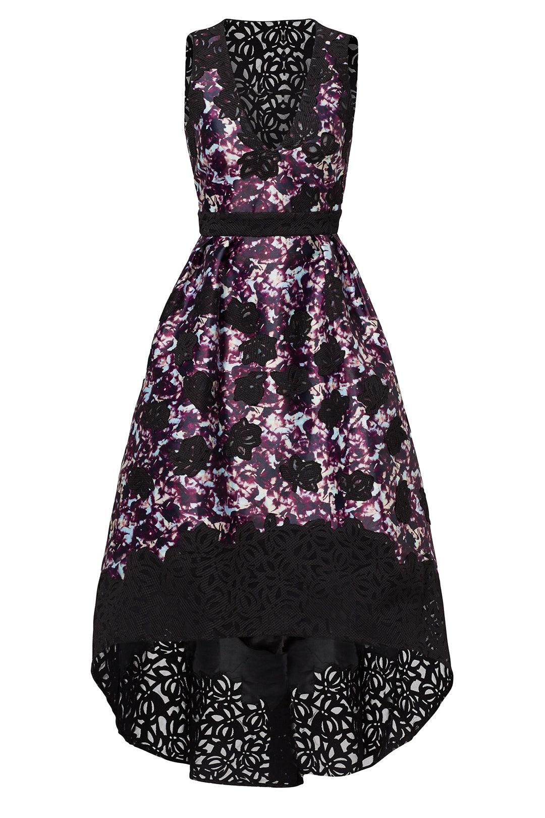 Dark Floral Alex Dress by ML Monique Lhuillier
