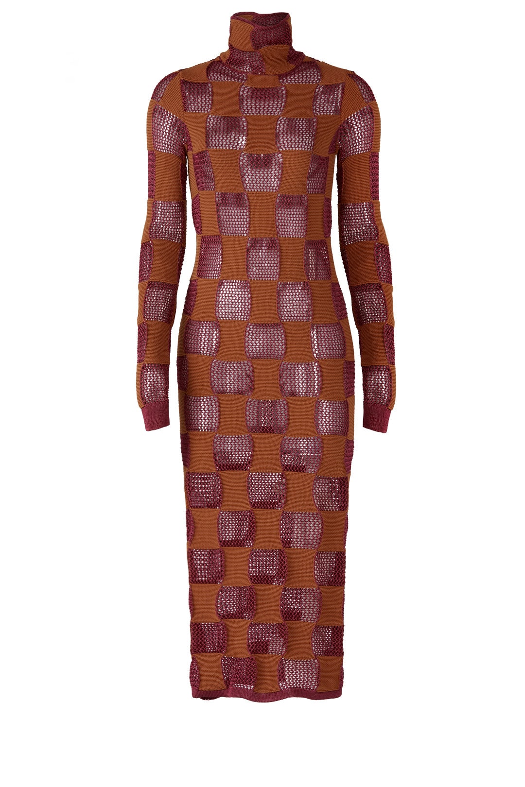 Sheer Ruby Checkered Dress by Marni 3