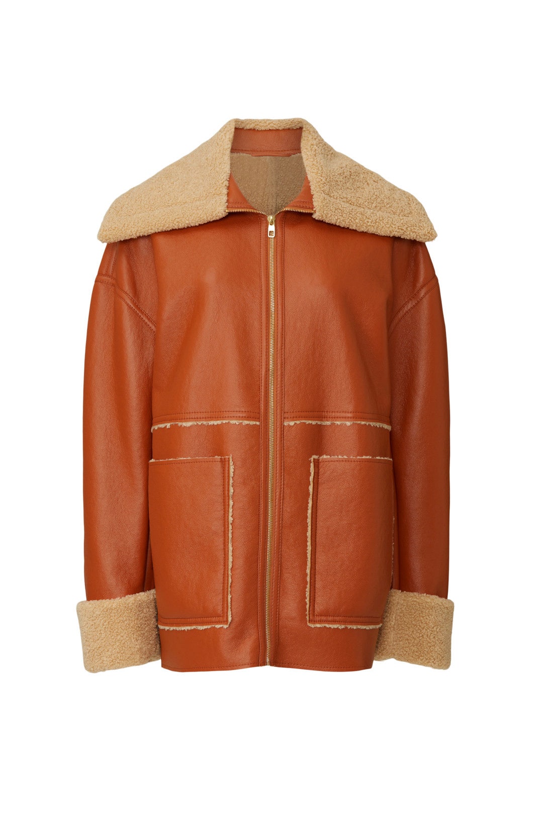 Beryl Faux Leather Coat by Nanushka 4