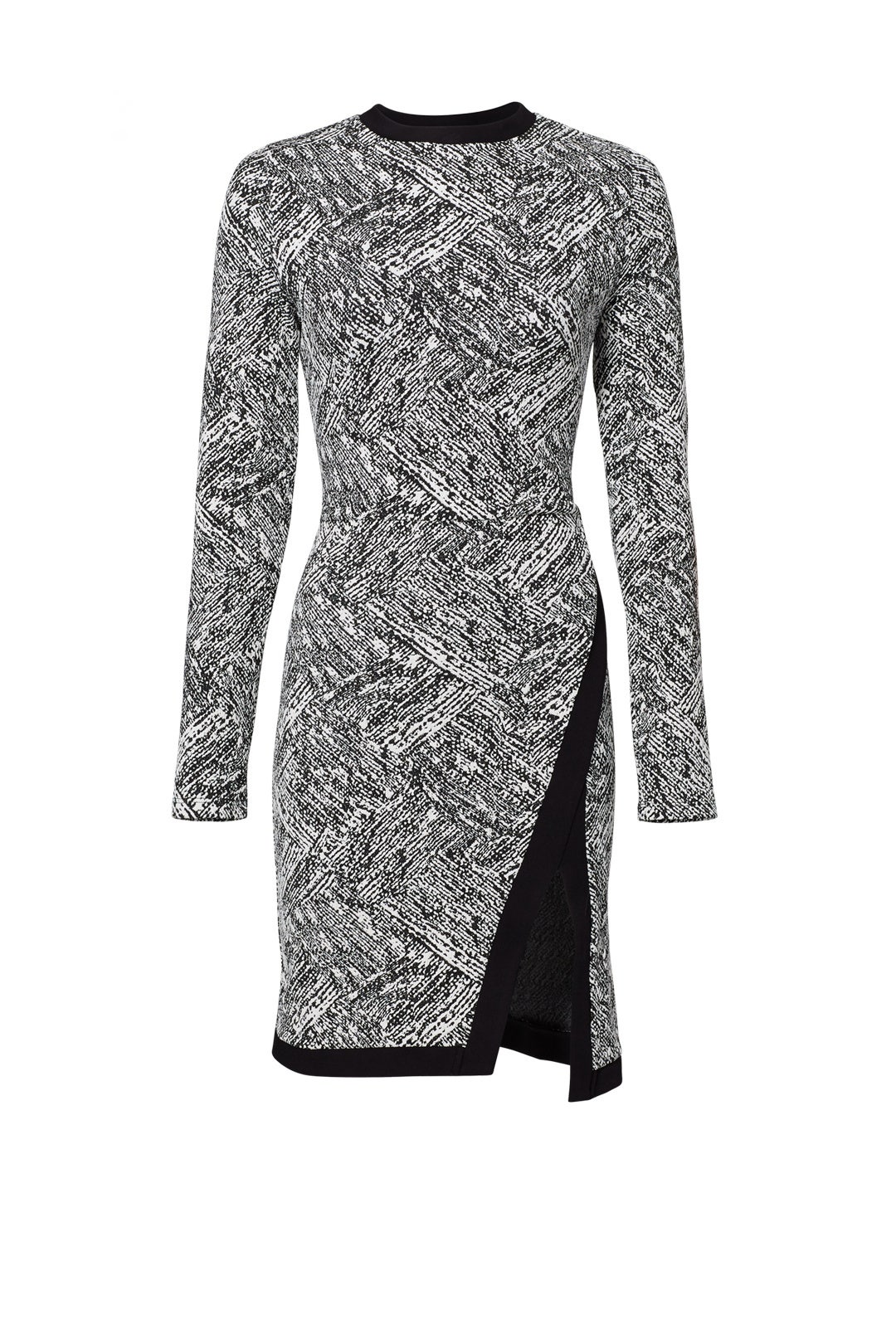 White Jacquard Printed Sheath by twenty