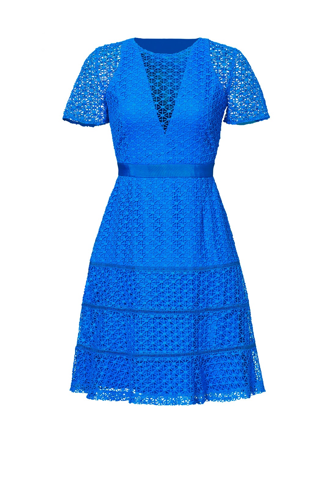 Blue Illusion Lace Dress by Adelyn Rae 3