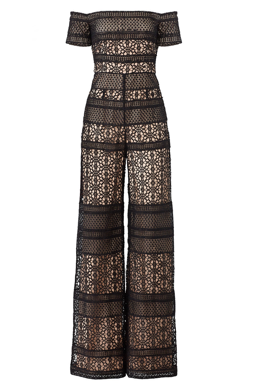 Bicolor Lace Jumpsuit by ML Monique Lhuillier 3