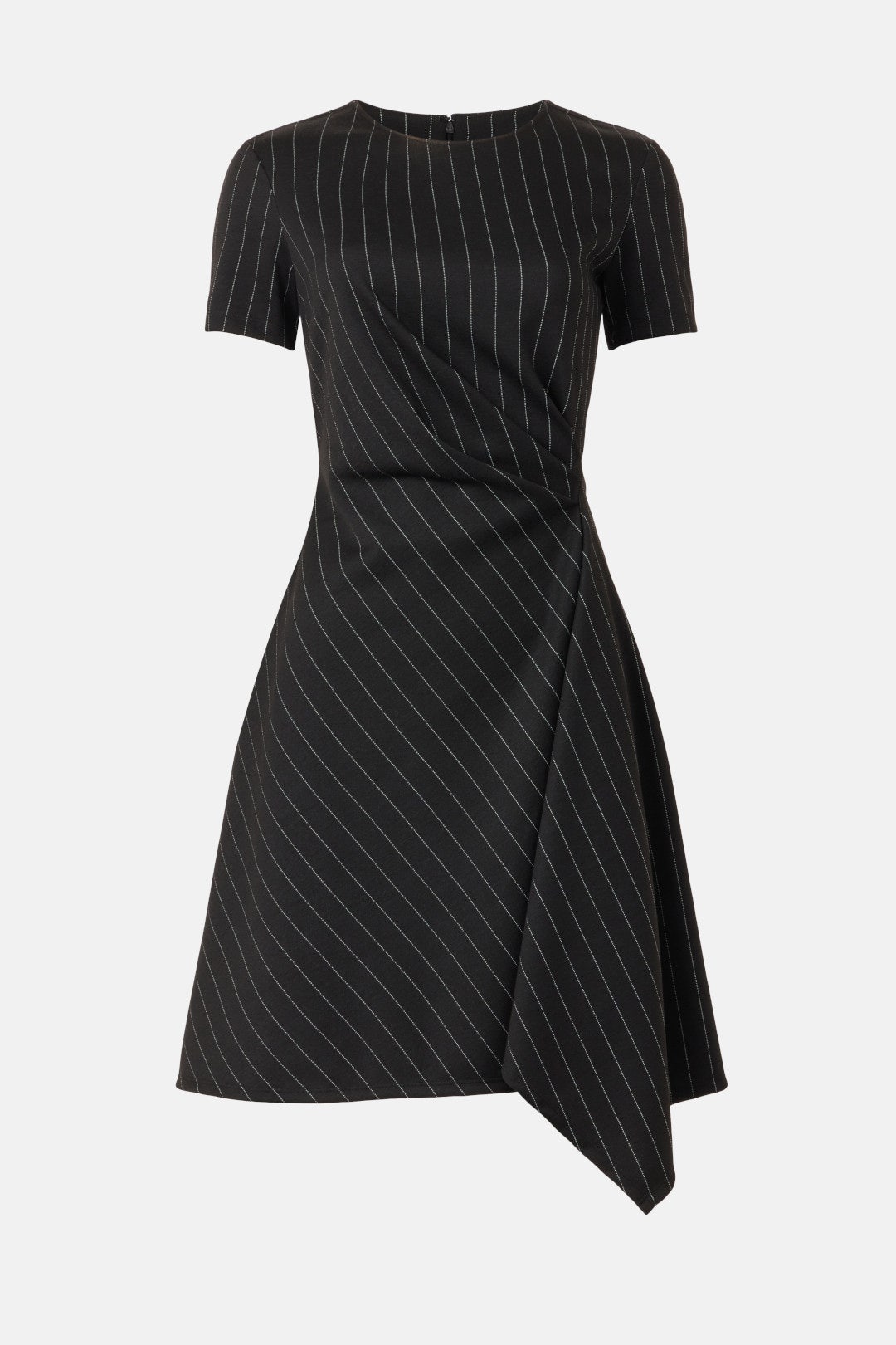 Pinstripe Knit Mini Dress