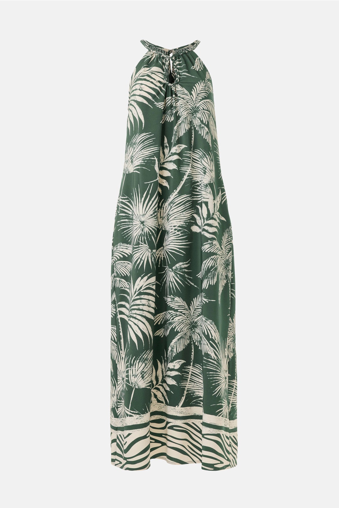 Halter Palm Tree Midi Dress by The Good Journey