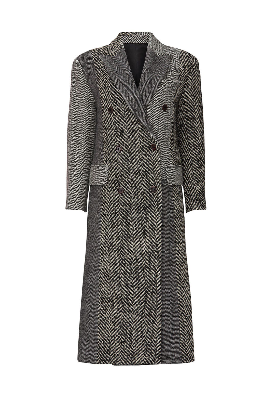 Multi Herringbone Coat