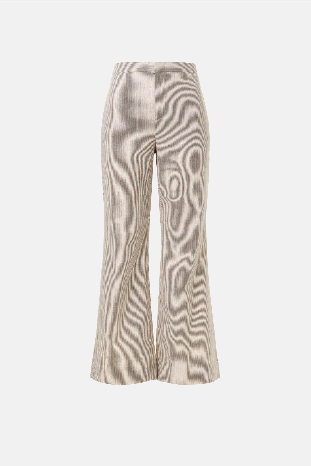 Low Rise Ticking Striped Cropped Flare Trousers by VINCE.