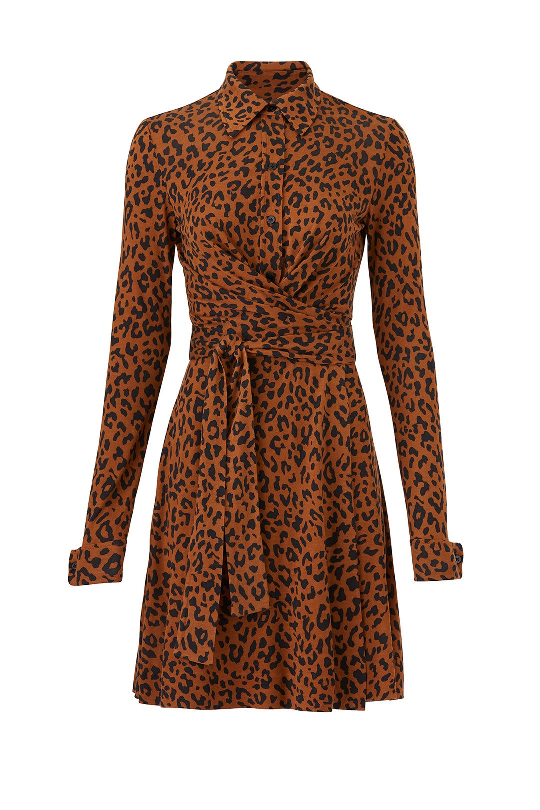 Leopard Side Tie Shirtdress by Diane von Furstenberg 3