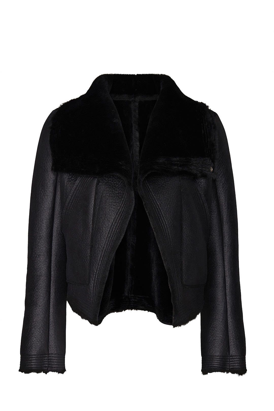 Faux Leather Late Night Shift Jacket by BLANKNYC 4