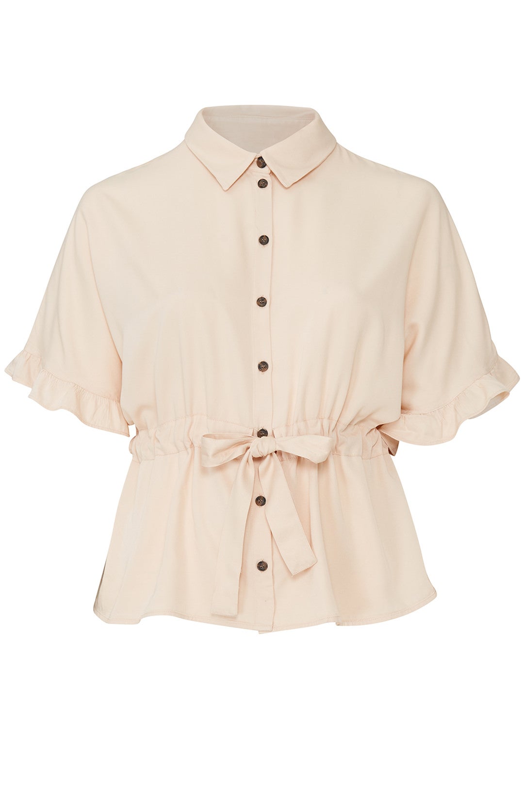 Drawstring Waist Blouse by JUNAROSE 3