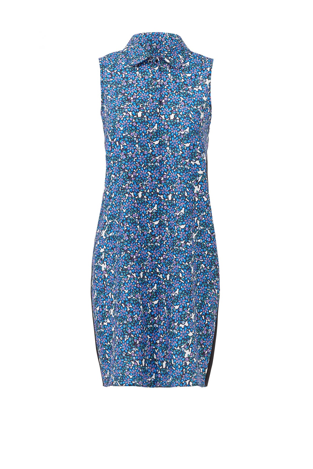 Scribble Flowers Shirtdress by Nicole Miller