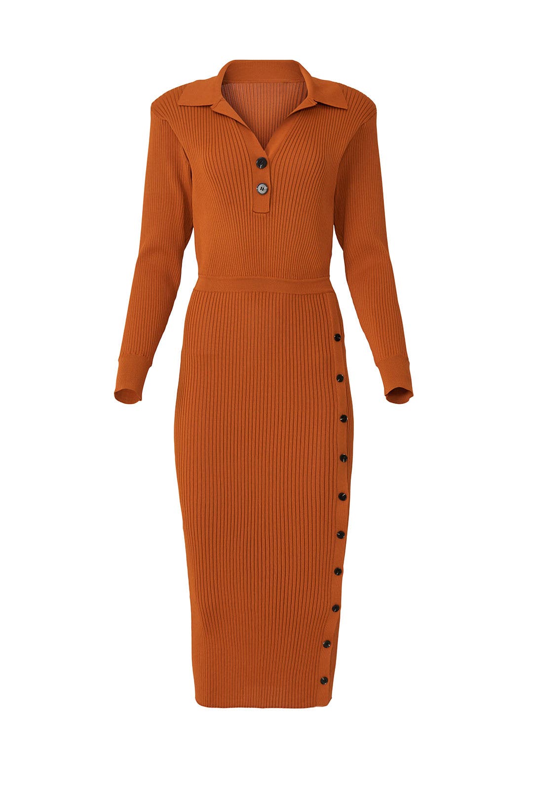 Cinnamon Ribbed Midi Dress by Self-Portrait | Rent the Runway Cinnamon Ribbed Midi Dress by Self-Portrait | Rent the Runway