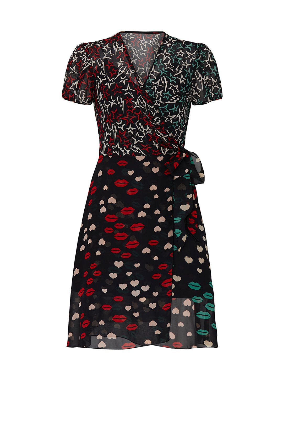 Stare Printed Wrap Dress by Anna Sui