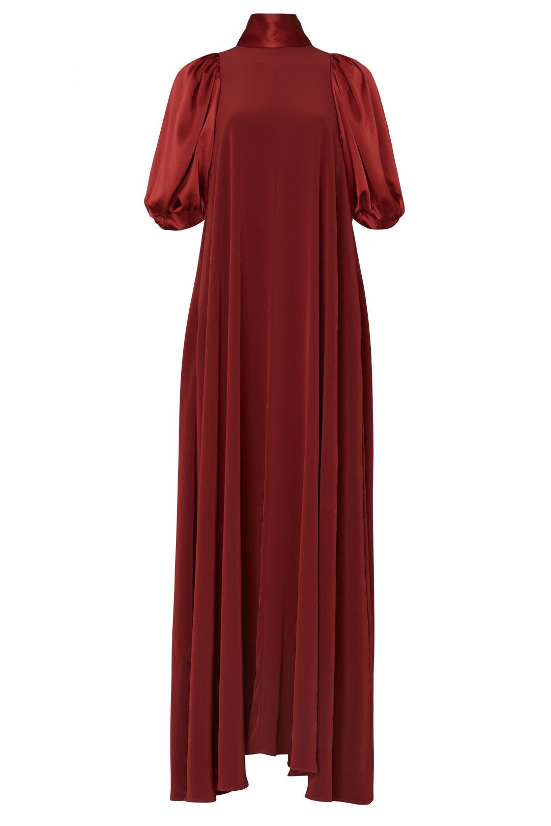 Puff Sleeve High Neck Gown by Co 3