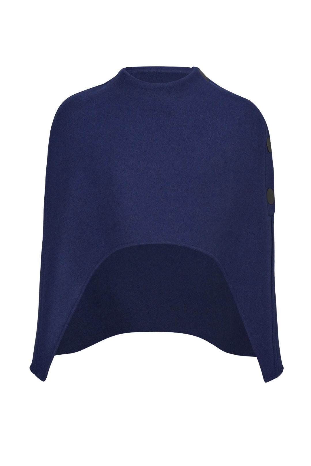 Ink Blue Double Wool Cape by Marni 3