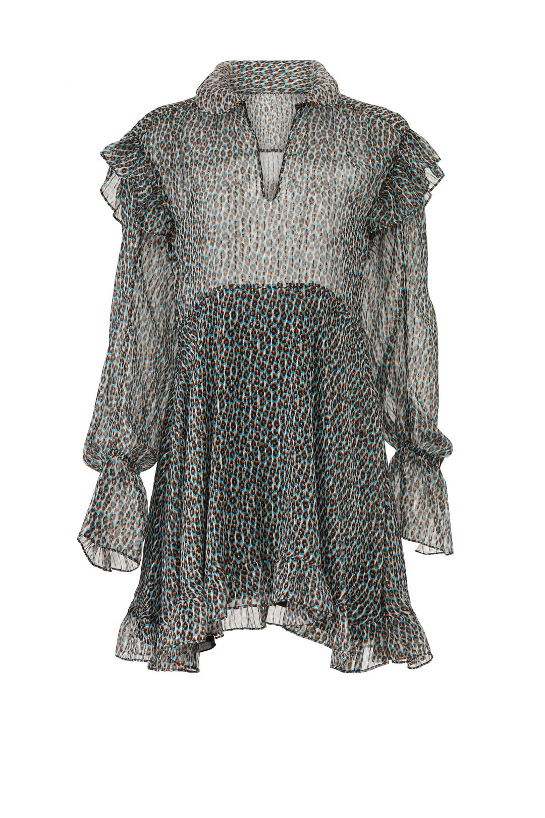 Sheer Fluorescent Cheetah Dress by Philosophy di Lorenzo Serafini