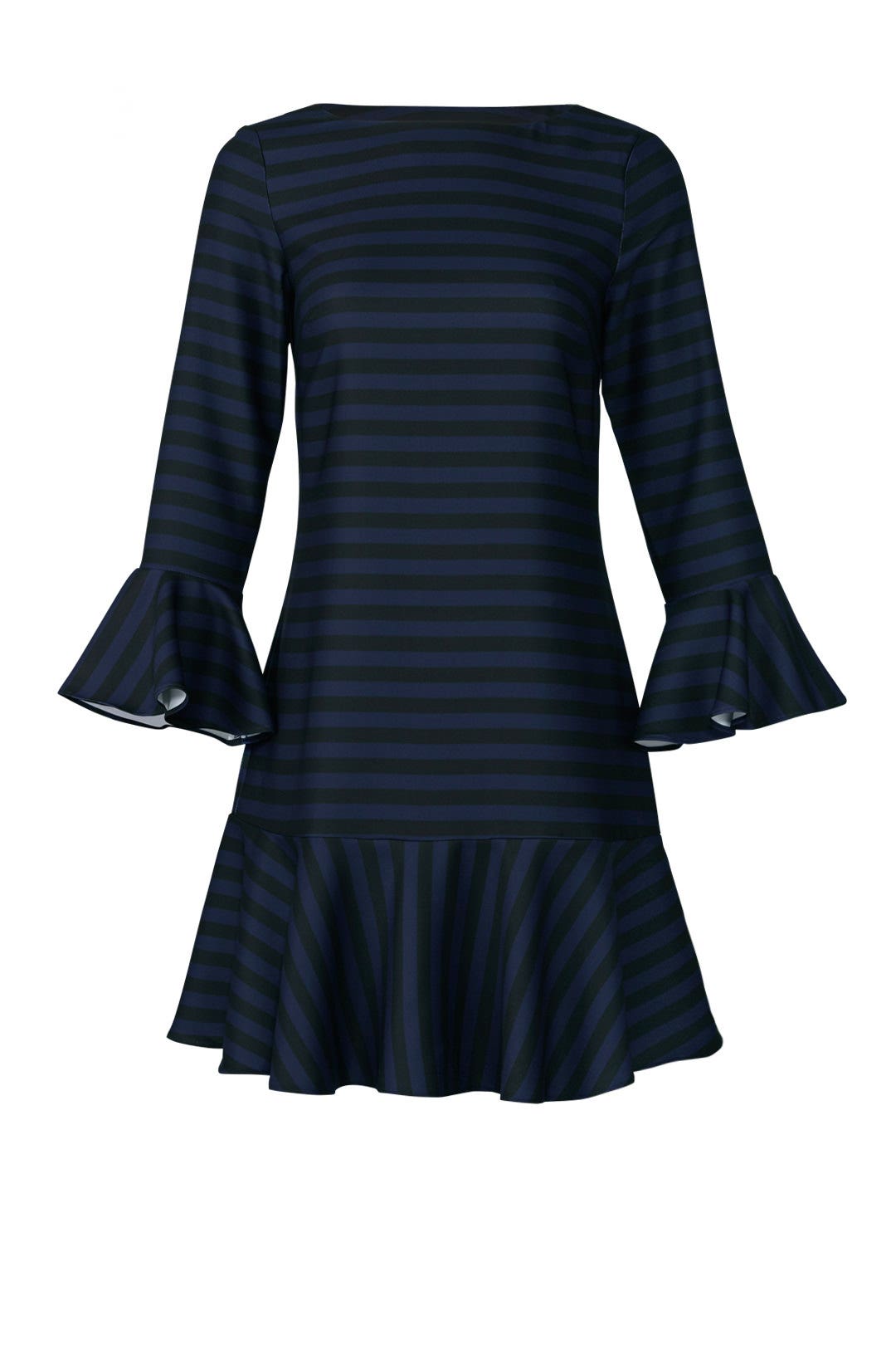 Striped Flounce Dress by Sail to Sable