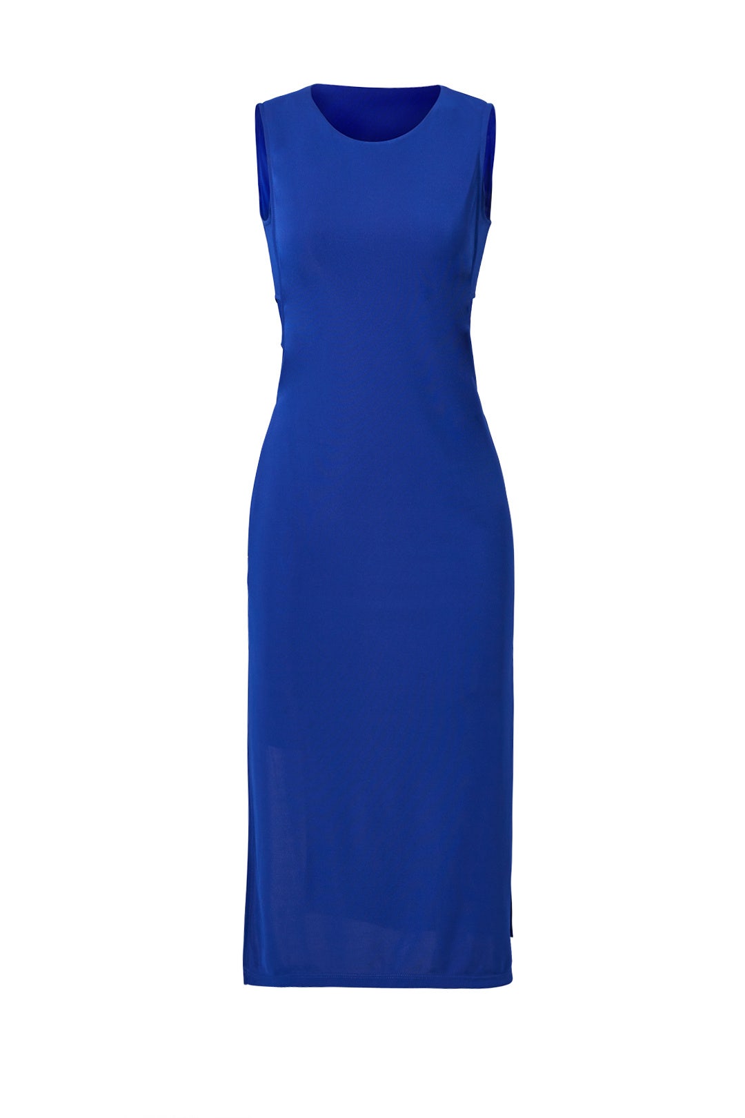 Blue Cutout Slim Shift Dress by Slate & Willow