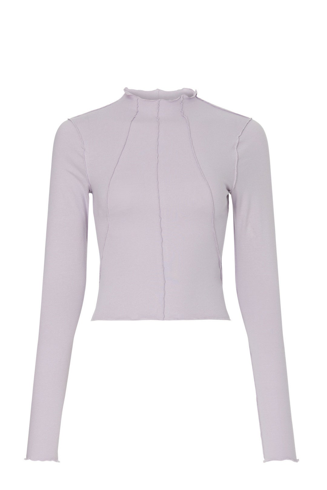 Lettuce Edge Mock Neck Top by GOOD AMERICAN 4