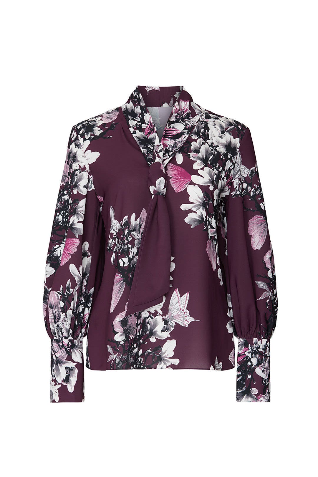 Purple Floral Button Down by Natori