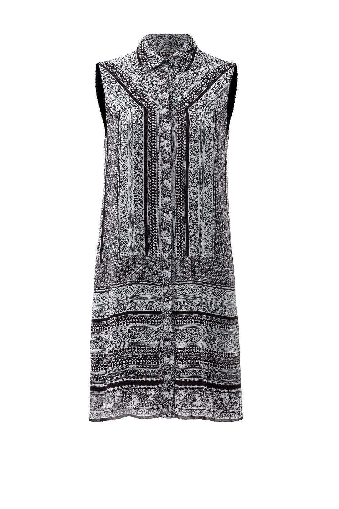 Black Calligraphy Shirtdress by Bailey 44