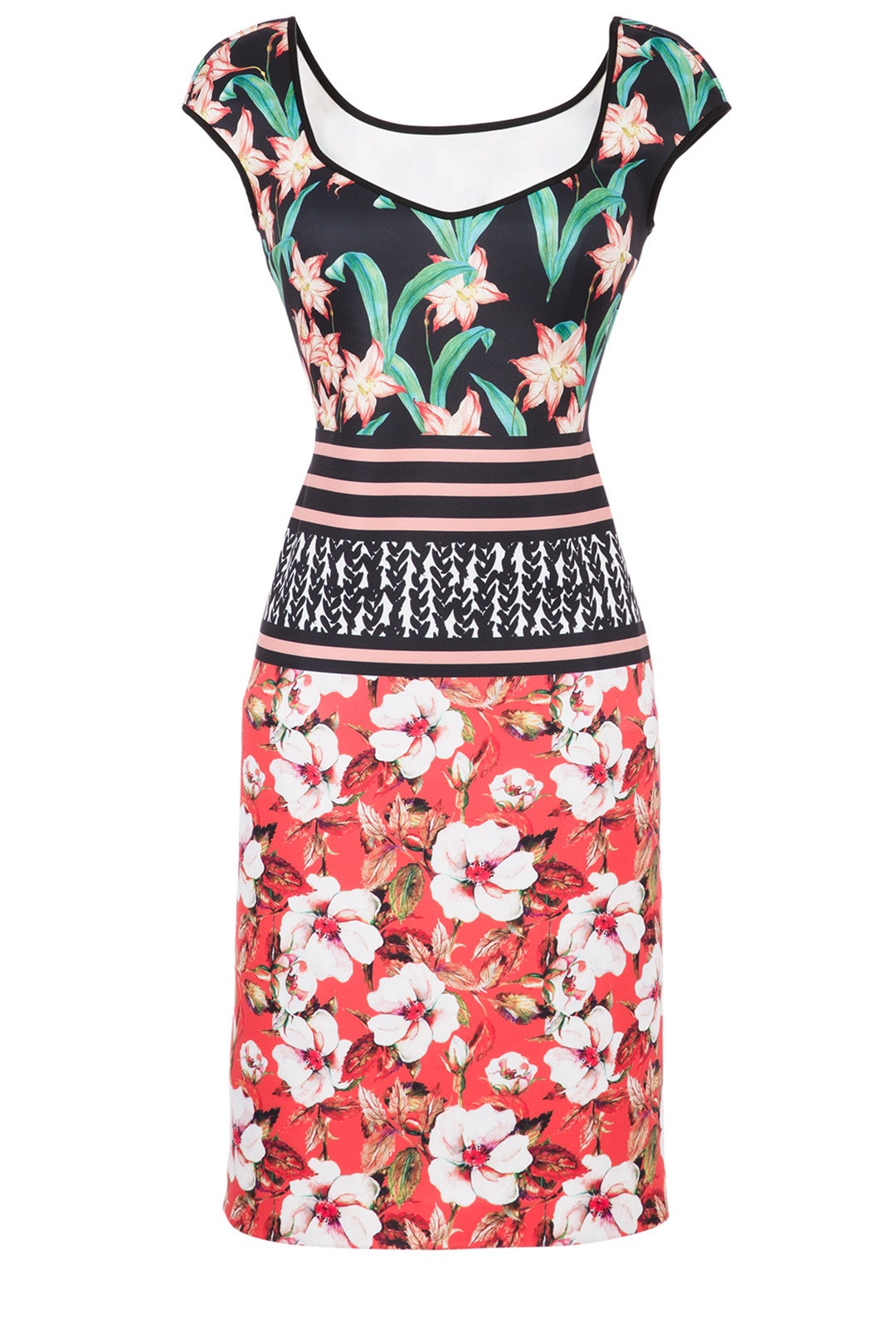 Floral Sunrise Sheath by Clover Canyon