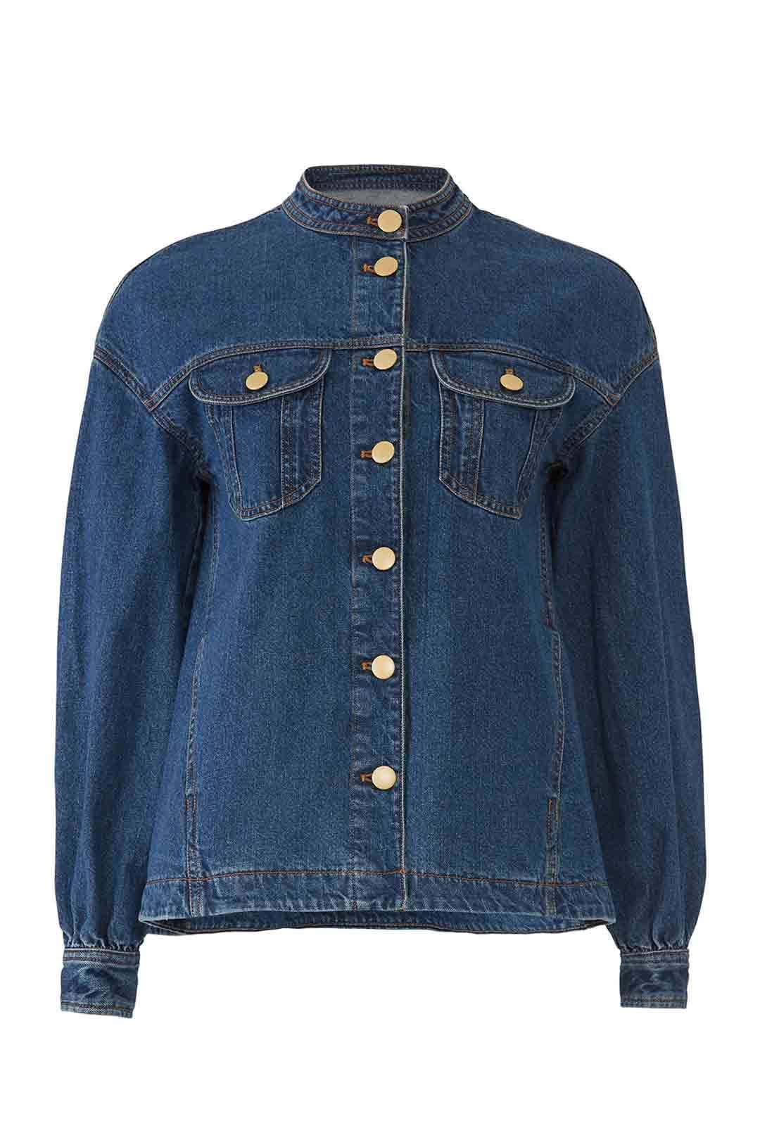 Bishop Sleeve Denim Jacket by Co 3
