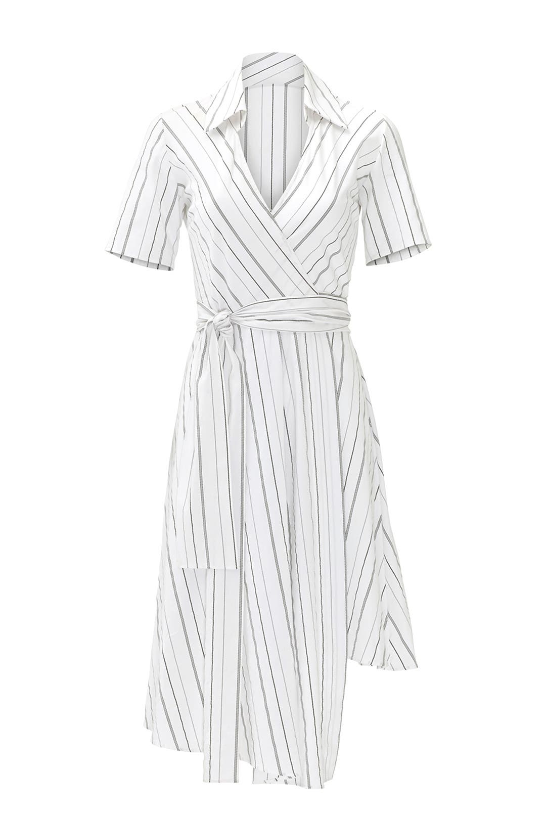 White Stripe Vivien Dress by Alexis for $48 | Rent the Runway