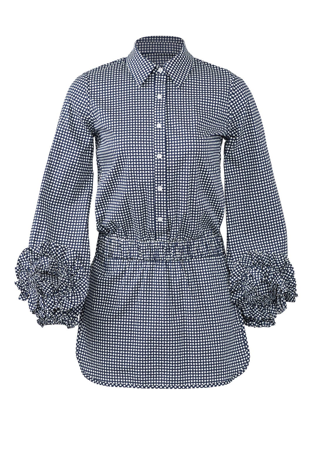 Navy Check Skort Romper by Alexis | Rent the Runway