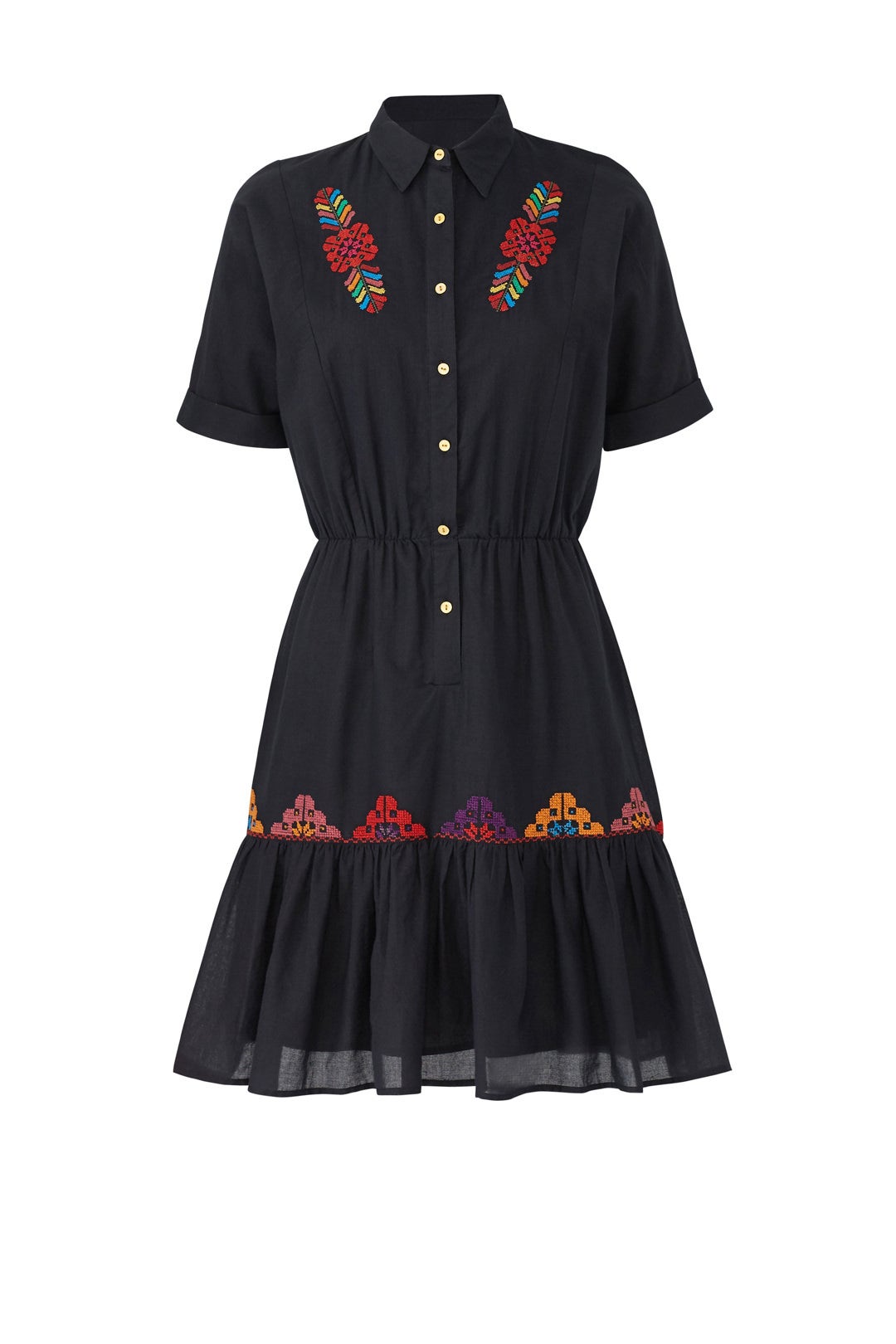 Black Natalie Shirtdress by CAROLINA K