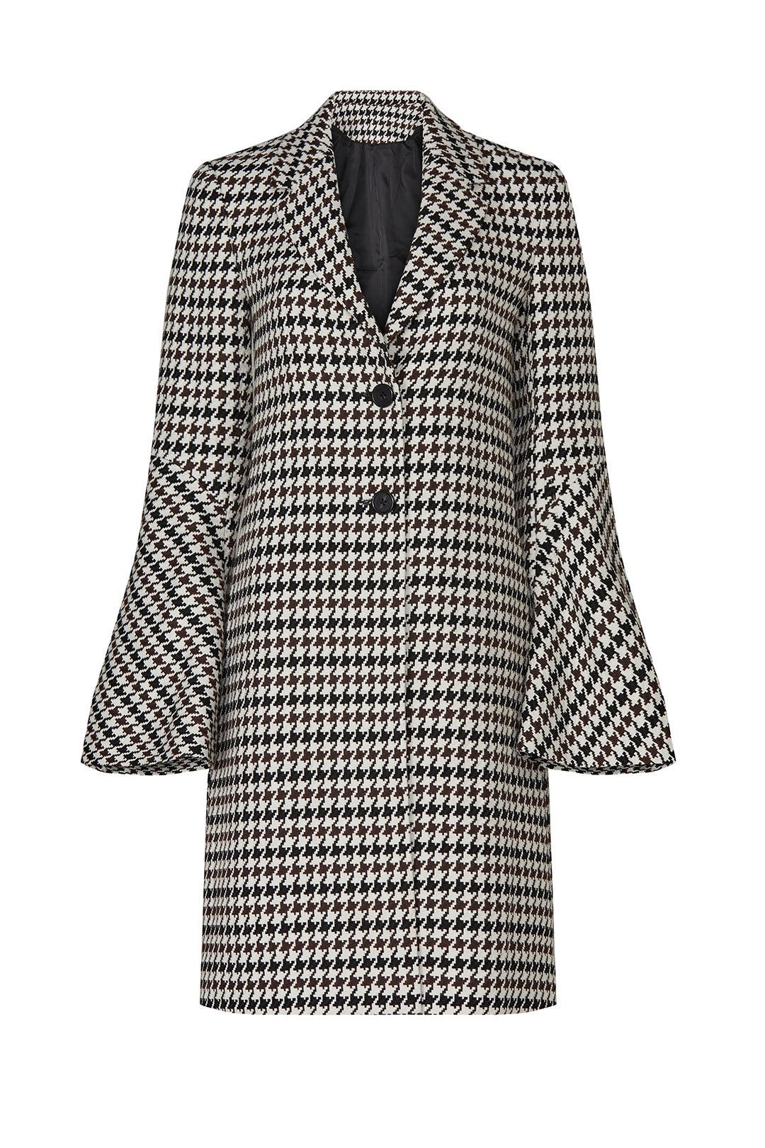 Houndstooth Bell Sleeve Coat by Derek Lam 10 Crosby x RTR 4