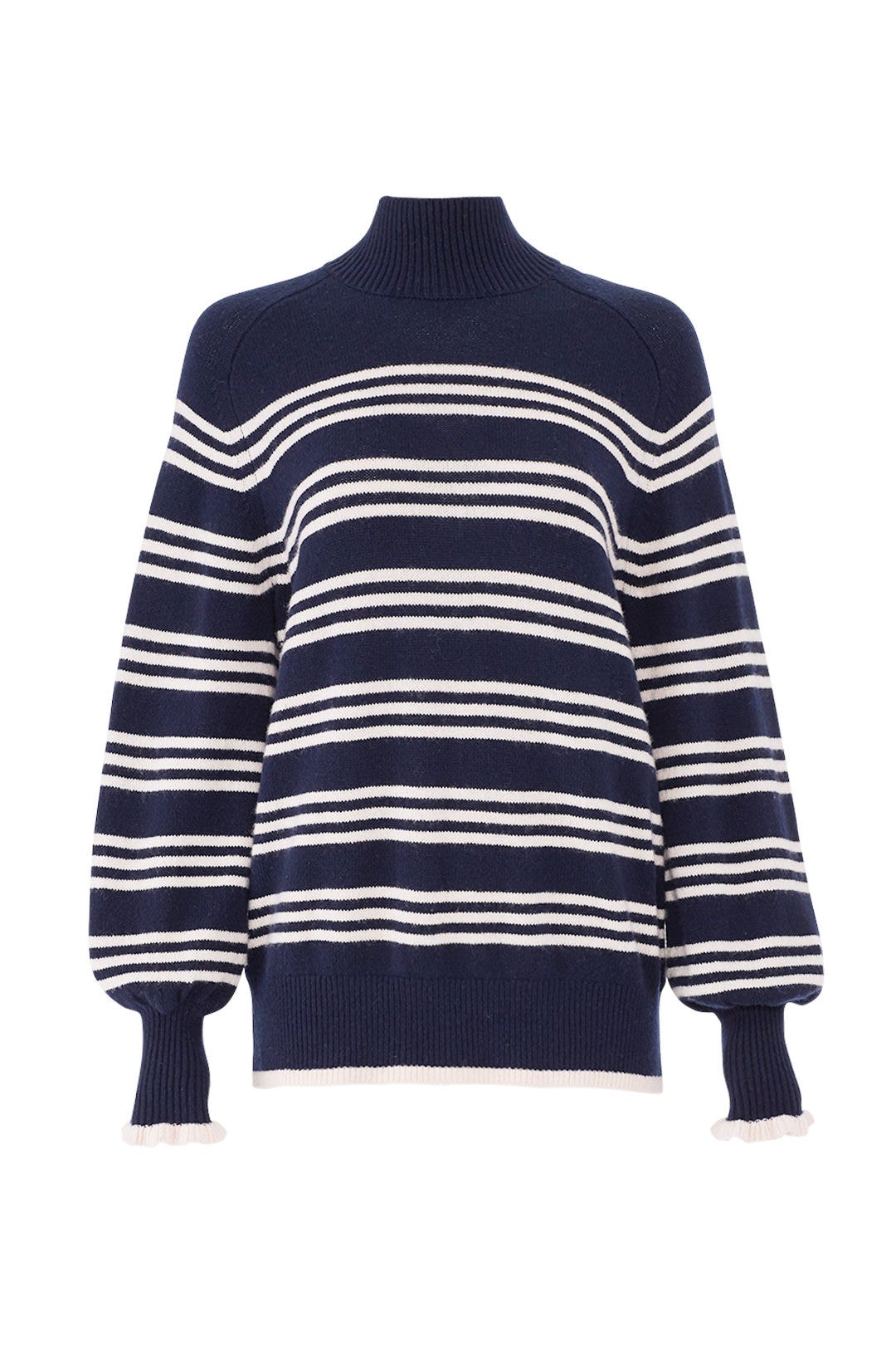 Striped Turtleneck Pullover by Rebecca Taylor NYC 3