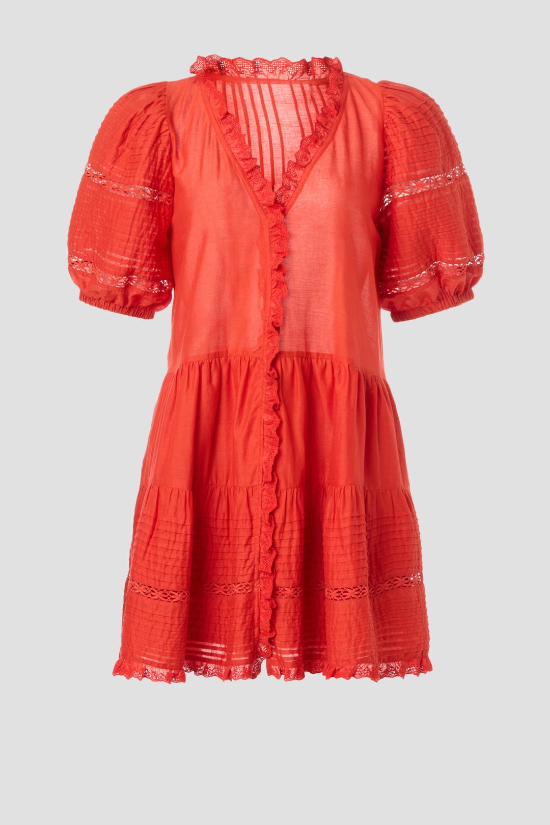 Sサイズのみ【SEA NEW YORK】ANTONINA ソリッド ドレス Antonina Puff Sleeve Dress by Sea New York | Rent the Runway