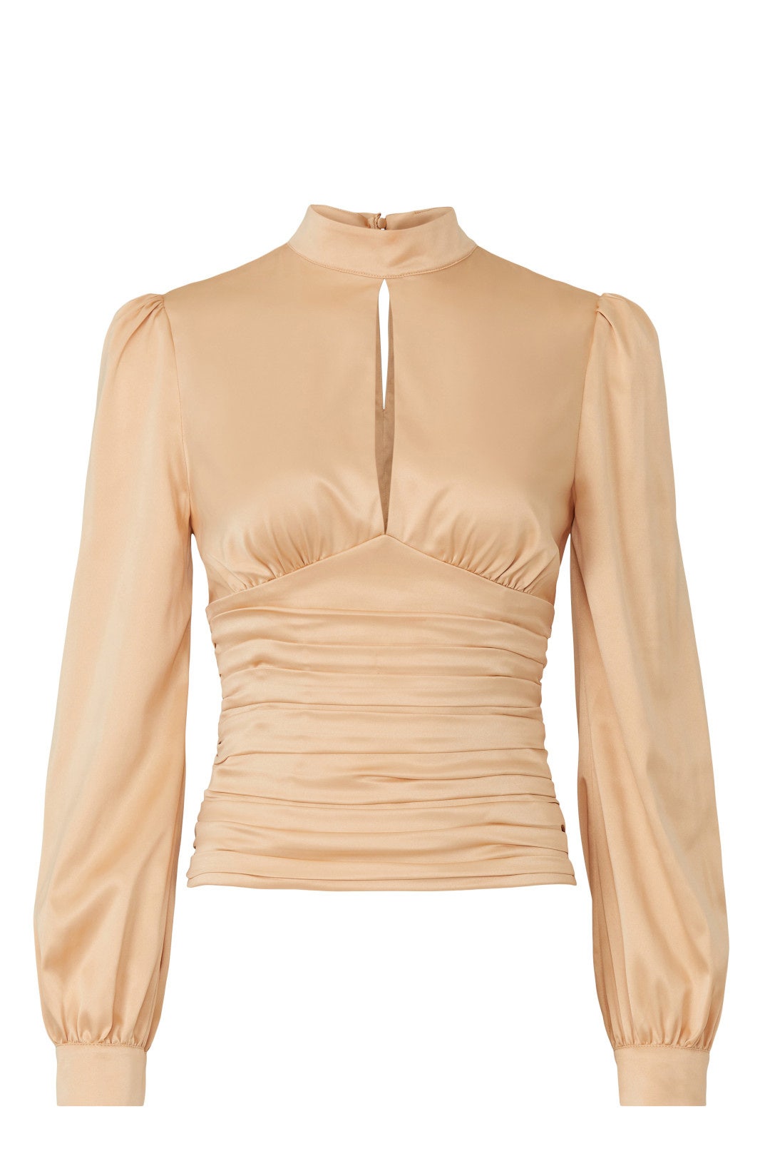 Champagne Satin Top by Badgley Mischka 4