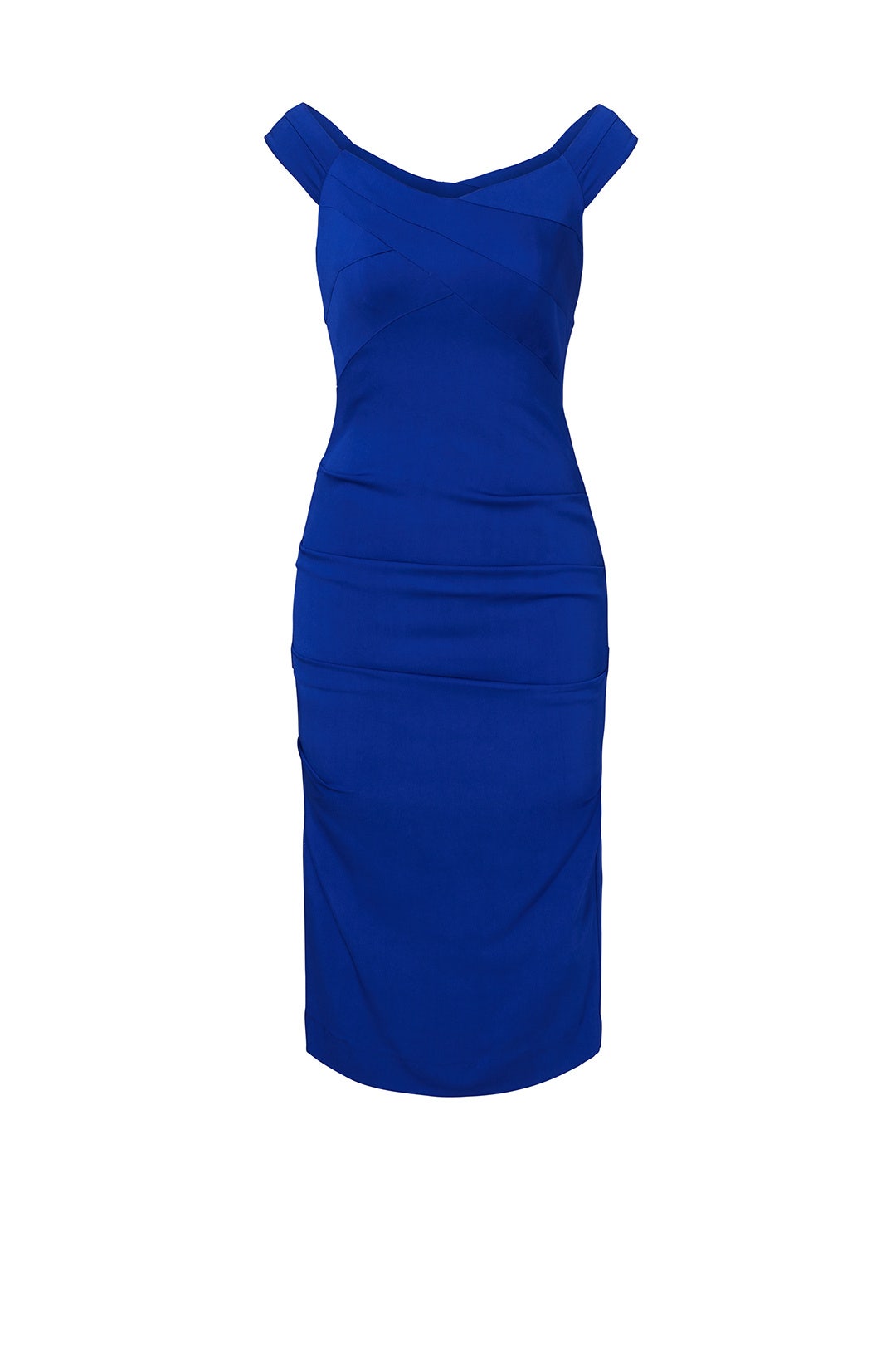 Cobalt Curve Dress by Nicole Miller