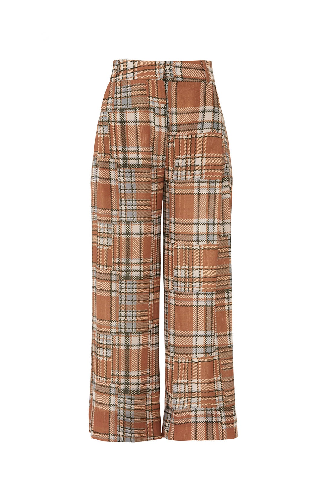 Plaid Wide Leg Pants by PatBO 3