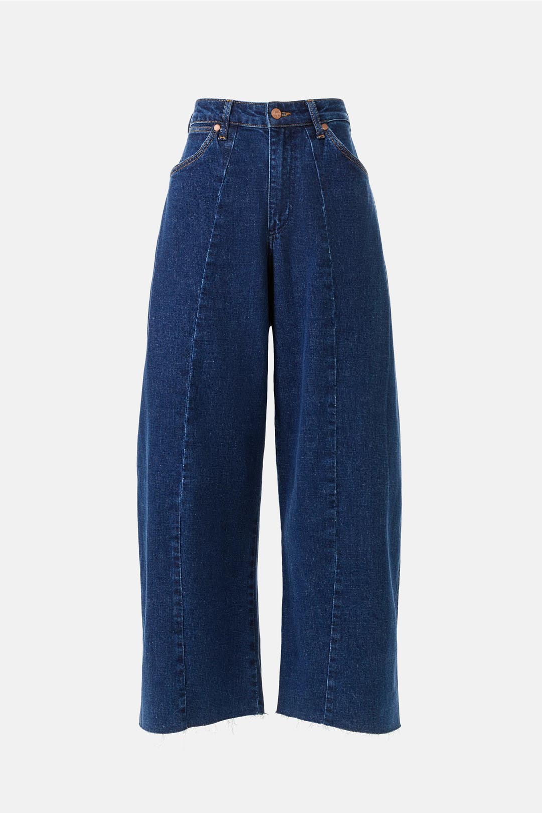 Indigo Barre Denim Knit Sid Jeans by Tibi | Rent the Runway