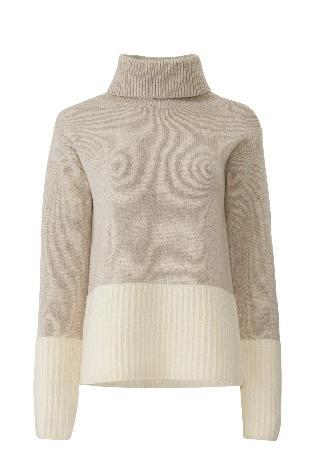 Contrast Rib Turtleneck by Derek Lam 10 Crosby