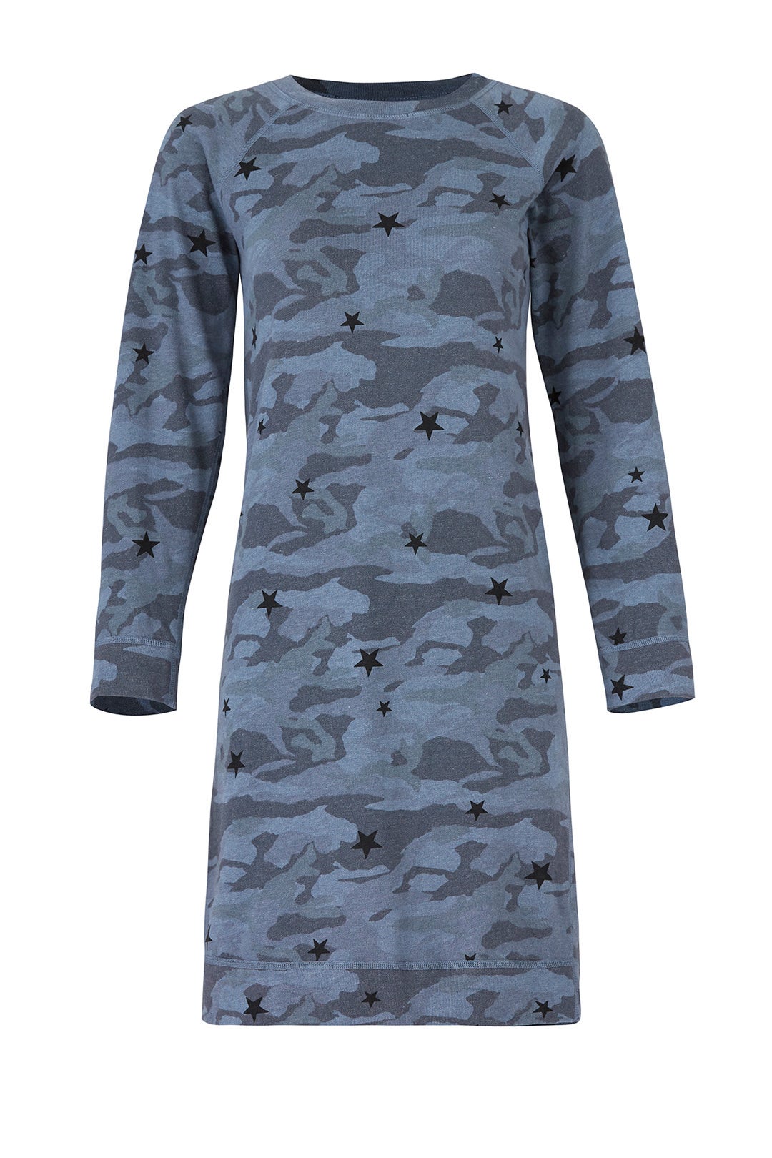 Blue Camo Sweatshirt Dress by MONROW 3