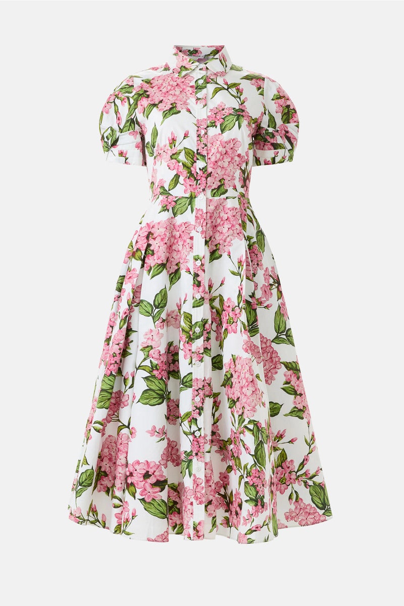 Ted Baker Ditsy Green Dress Stina Twist Sleeve Flared Mini Dress By Ted  Baker London Rent