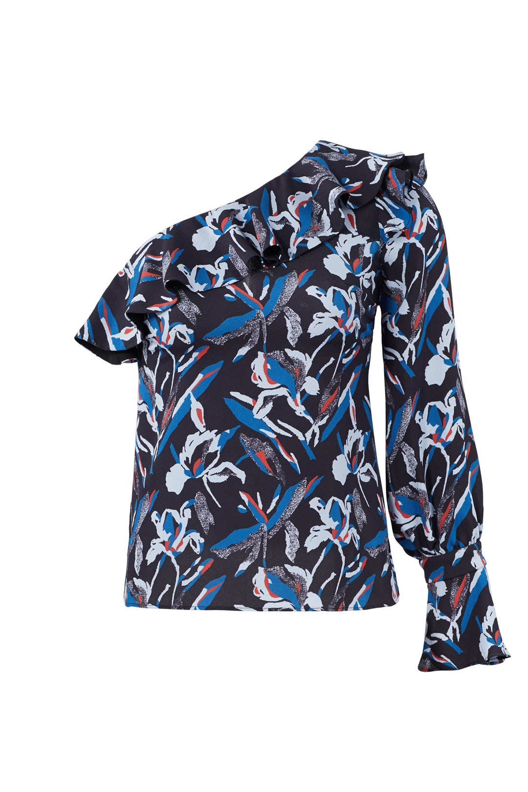 Blue Floral Orla Top by Tanya Taylor