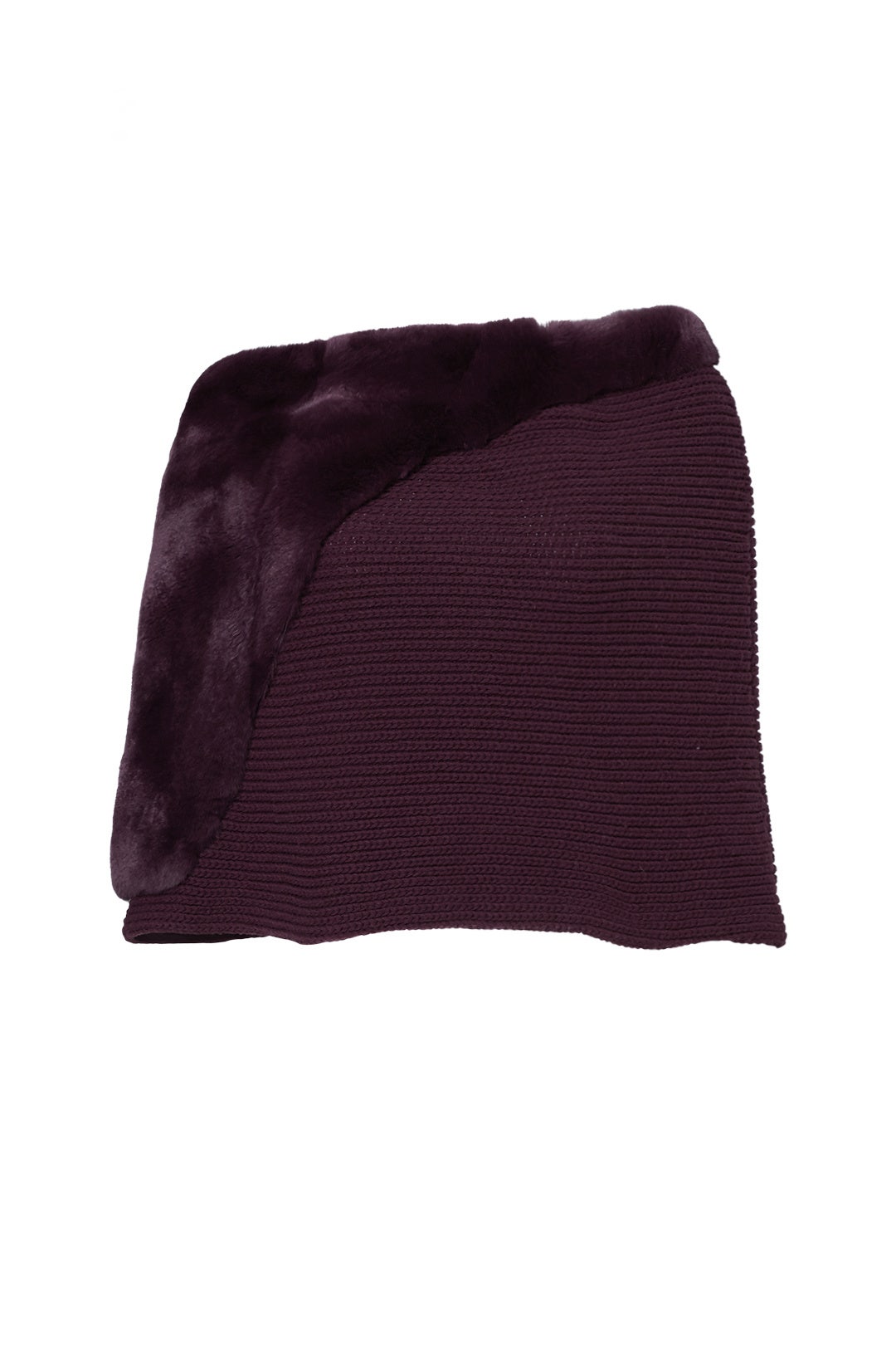 Burgundy Mix Fur Cape by Lafayette 148 New York