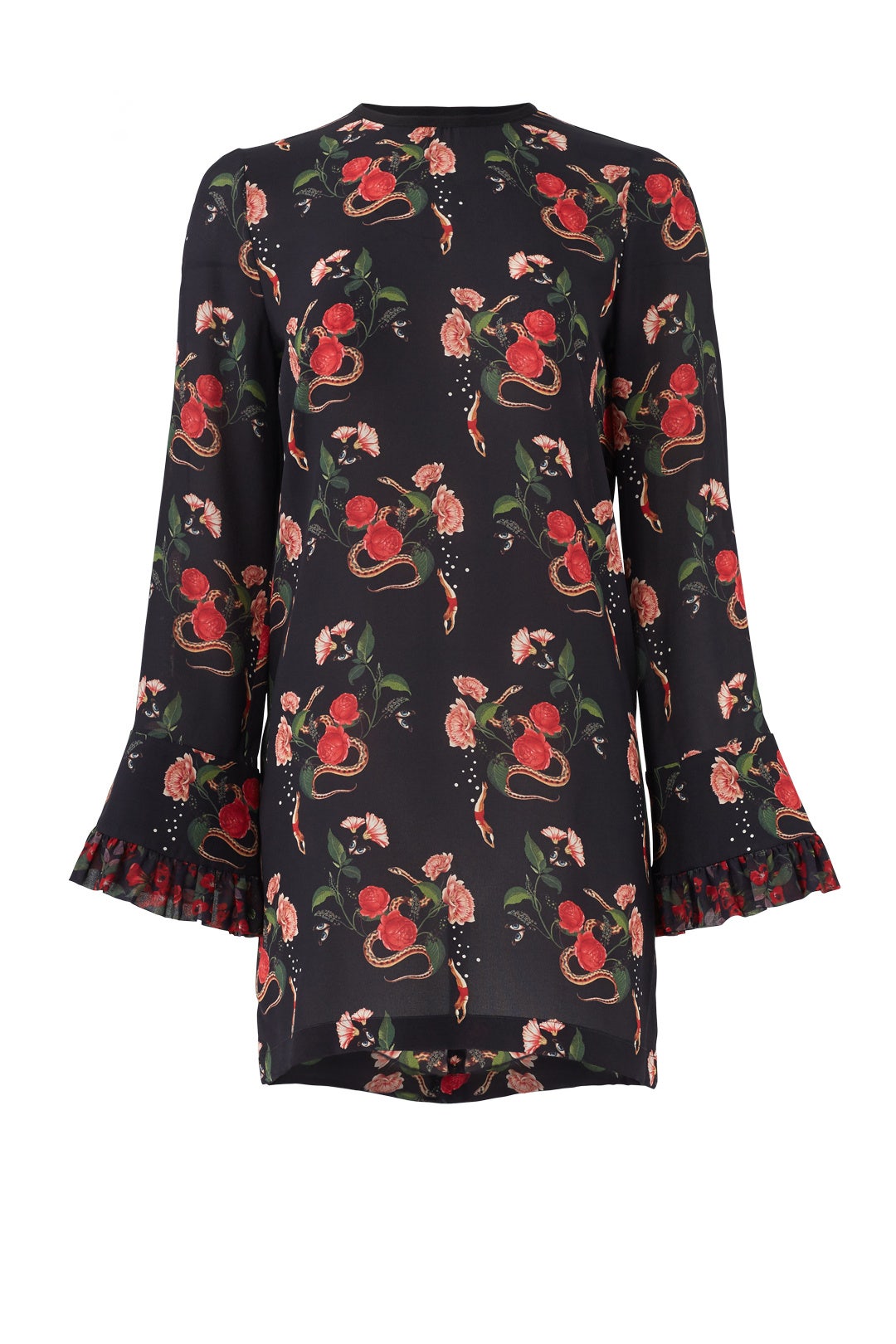 Black Floral Serpent Dress by Mother of Pearl