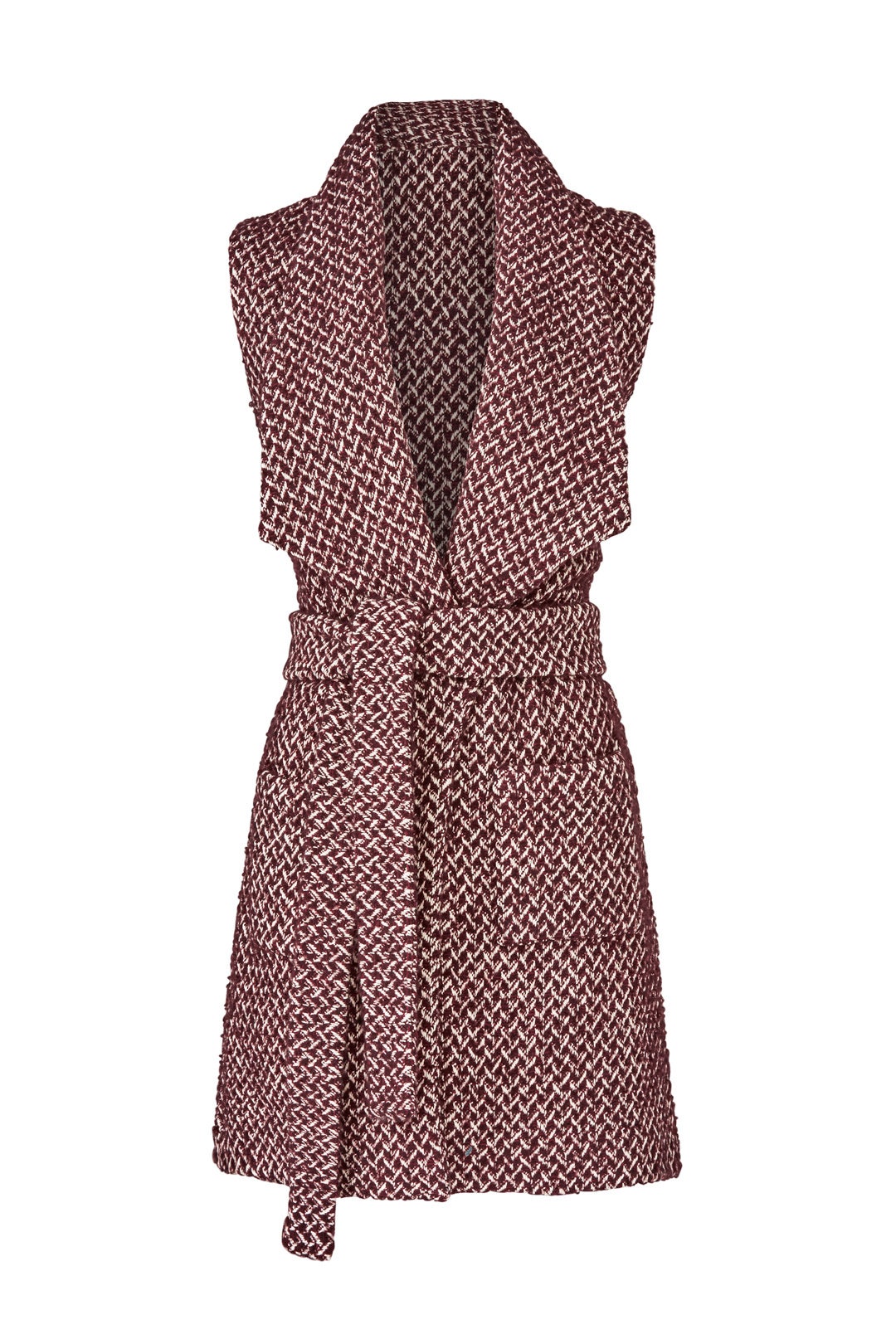 Merlot Tweed Vest by Paper Crown