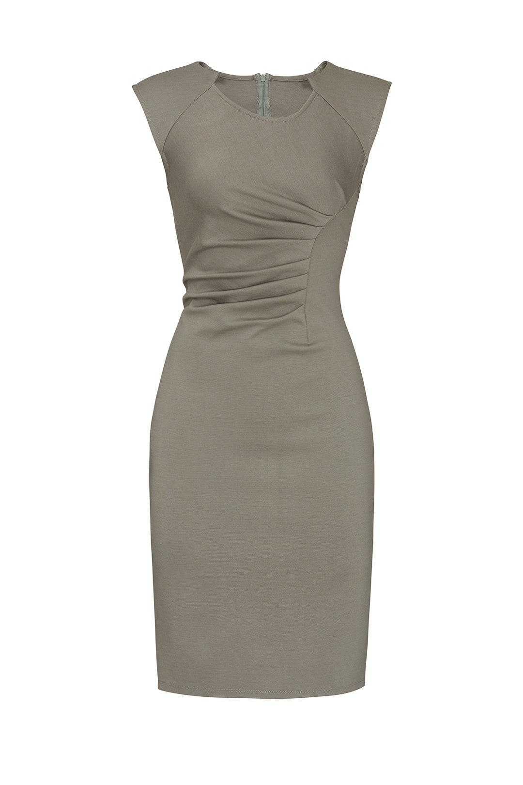Green Ruched Sheath by Slate & Willow