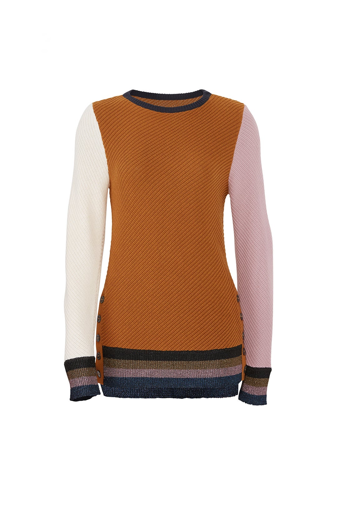 Almeria Button Side Sweater by Apiece Apart