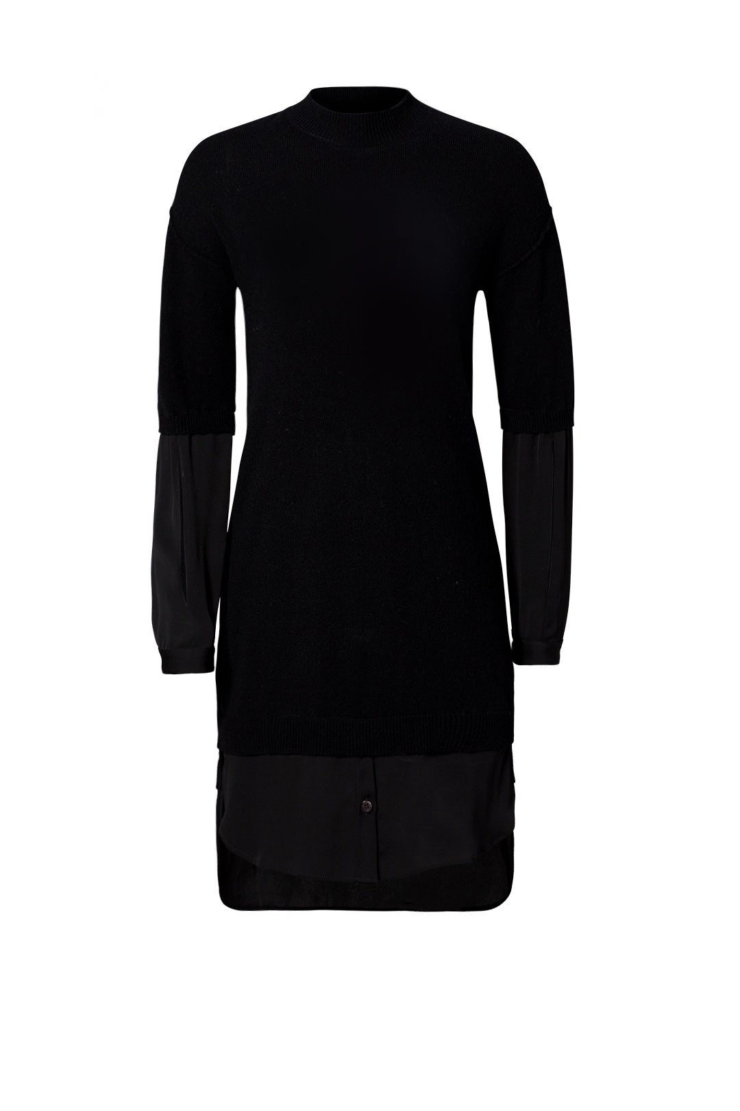 Georgette Insert Sweater Dress by HALSTON 3