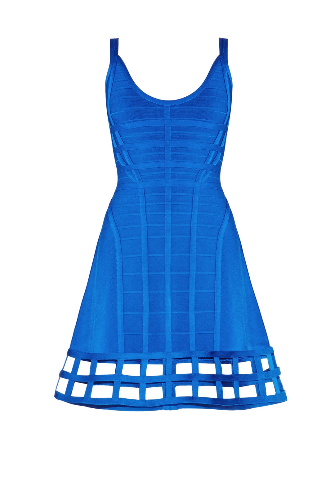 Blue Vivien Cage Dress by Hervé Léger 3