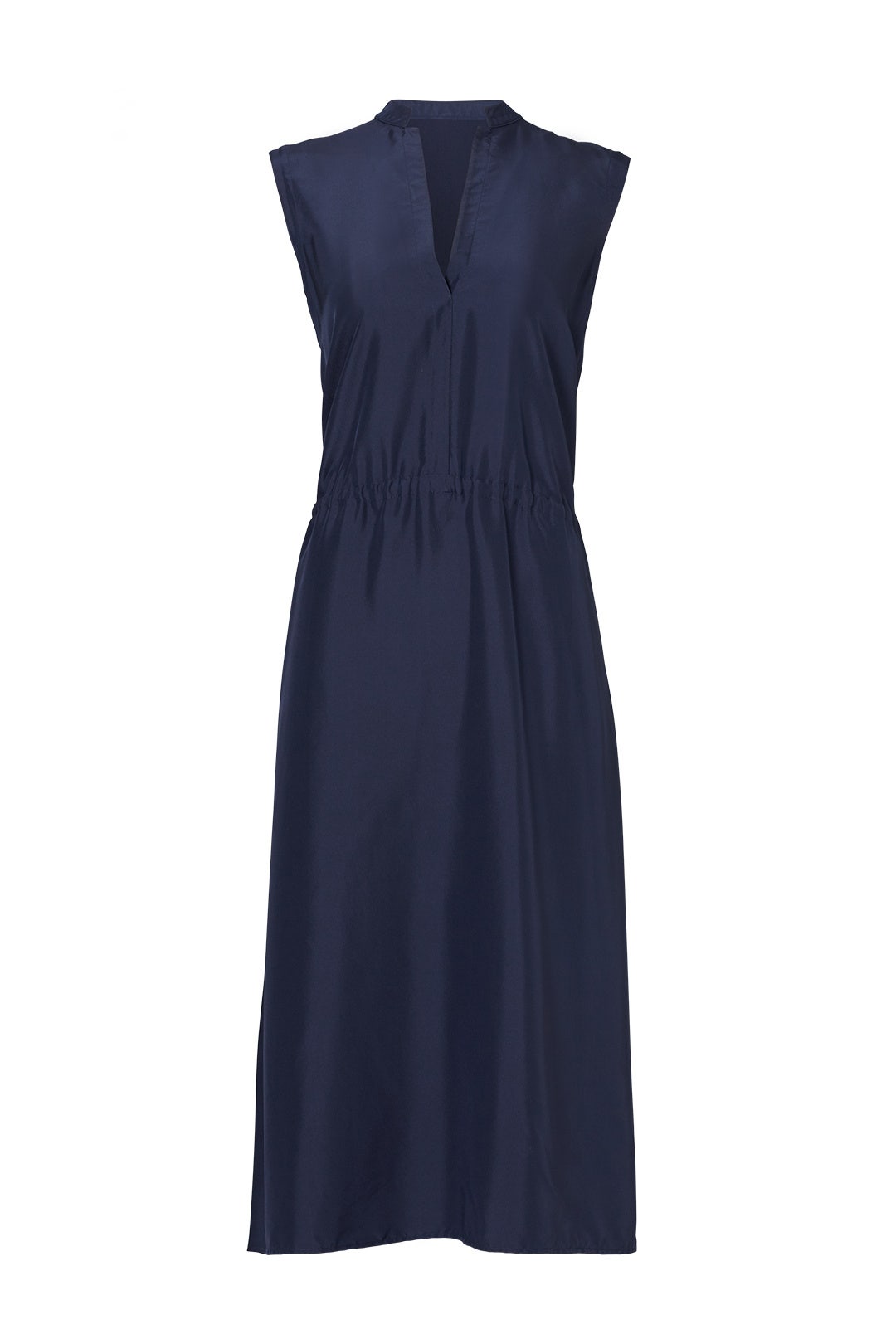 Navy Ruched Dress by VINCE.