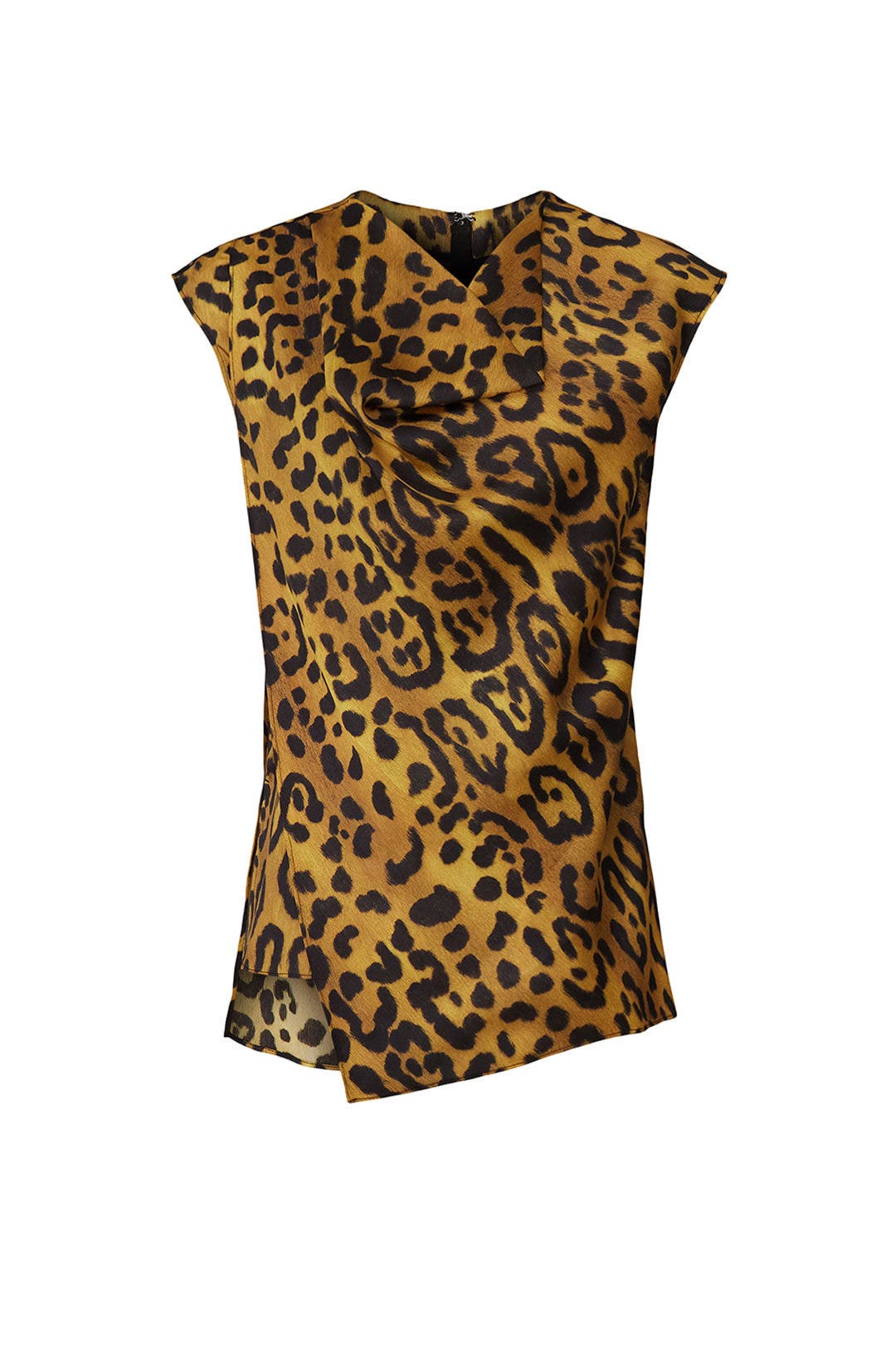Leopard Cowl Neck Top by Adam Lippes x RTR
